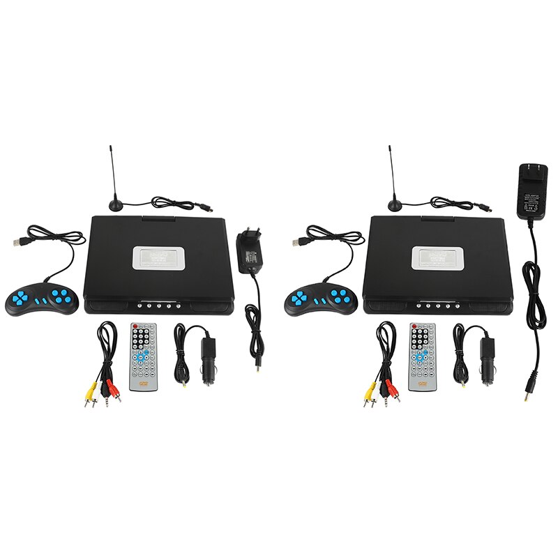Portable Car DVD Player - 9.8 Inch HD Swivel Screen - VCD CD MP3 - Includes Gamepad