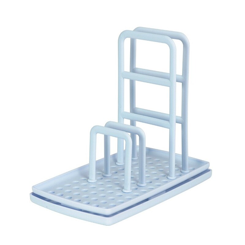 Escurridor de vajilla multifuncional, accesorios de cocina, escurridor de tela sin perforaciones, esponja, estante de jabón, utensilios de cocina: blue