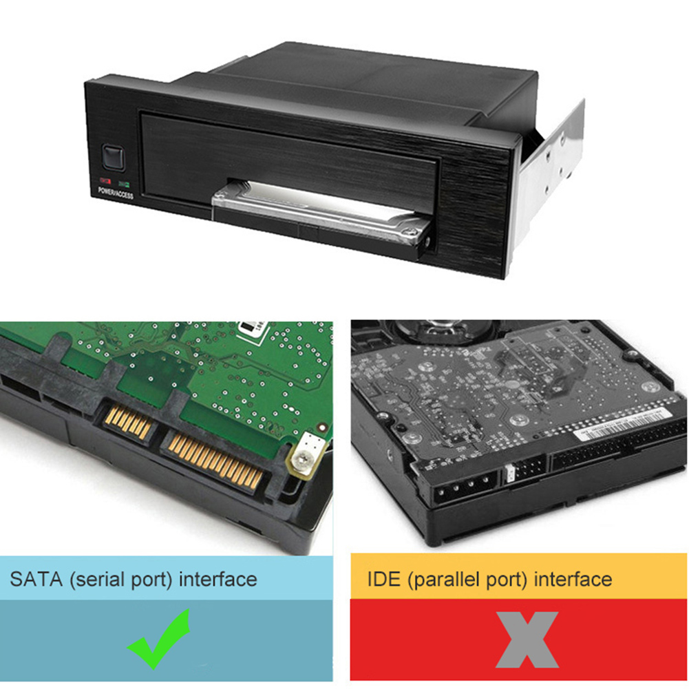 Internal 2.5/3.5inch SATA Serial HDD SSD Hard Drive Enclosure Tray Swap Rack