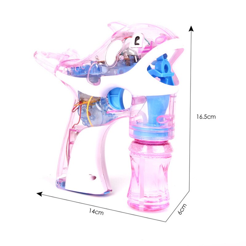Flash Bubble Gun bolle soffiatore con luci lampeggianti a LED sparatutto festa bolle macchina regalo con acqua bolla gratuita divertimento all'aperto