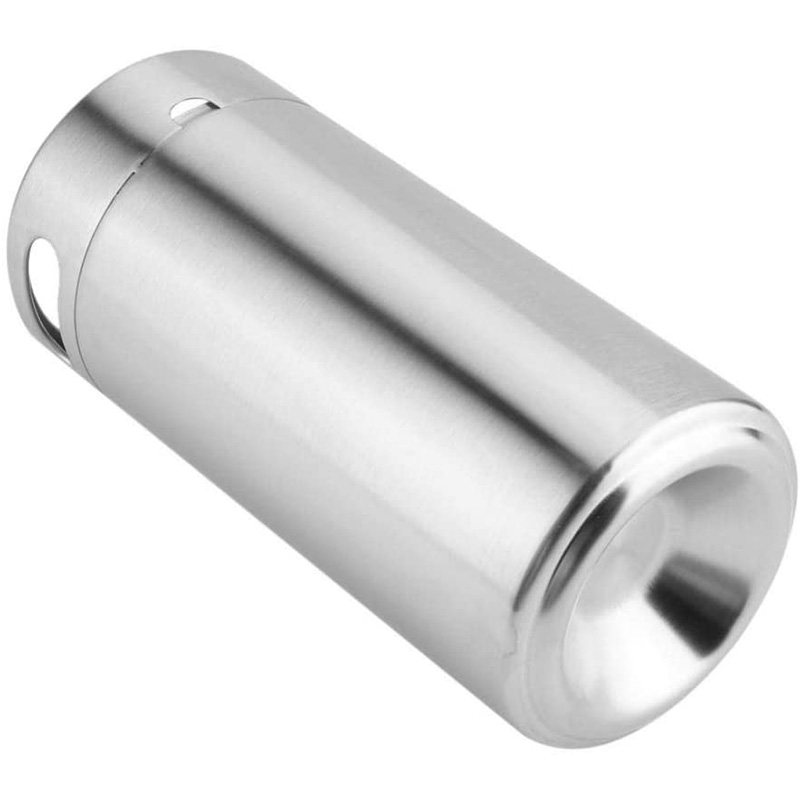 Barril de cerveza casera de acero inoxidable de estilo Mini barril portátil con cubierta de barril de cerveza artesanal para suministros de Hotel para el hogar (3.6L)