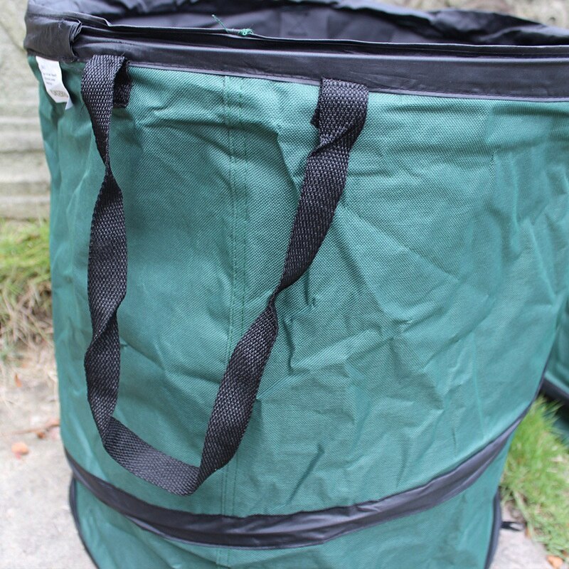 Collapsible Garden Bag Up Leaf Trash Can Storage Bag Reusable Yard Waste Bag Portable Gardening Container Lawn Bag