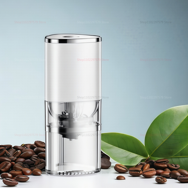 Bærbar elektrisk kaffekvern, usb-oppladbar, keramisk bønnepulveriserer, kaffekvern til hjemmekjøkkenet for fersk brygget kaffe.