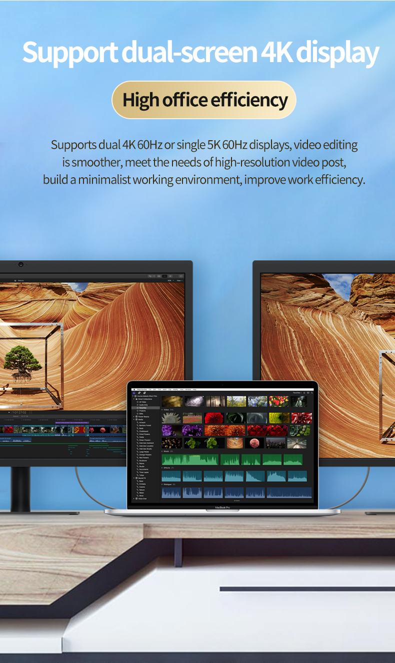 USB 4.0 40Gbps Thunderbolt 4/3 Cable PD 100W 0.5M 1M 2M Gen3 USB4 Type C Kabel 5A PD Charge Data Cable USB C Cabo