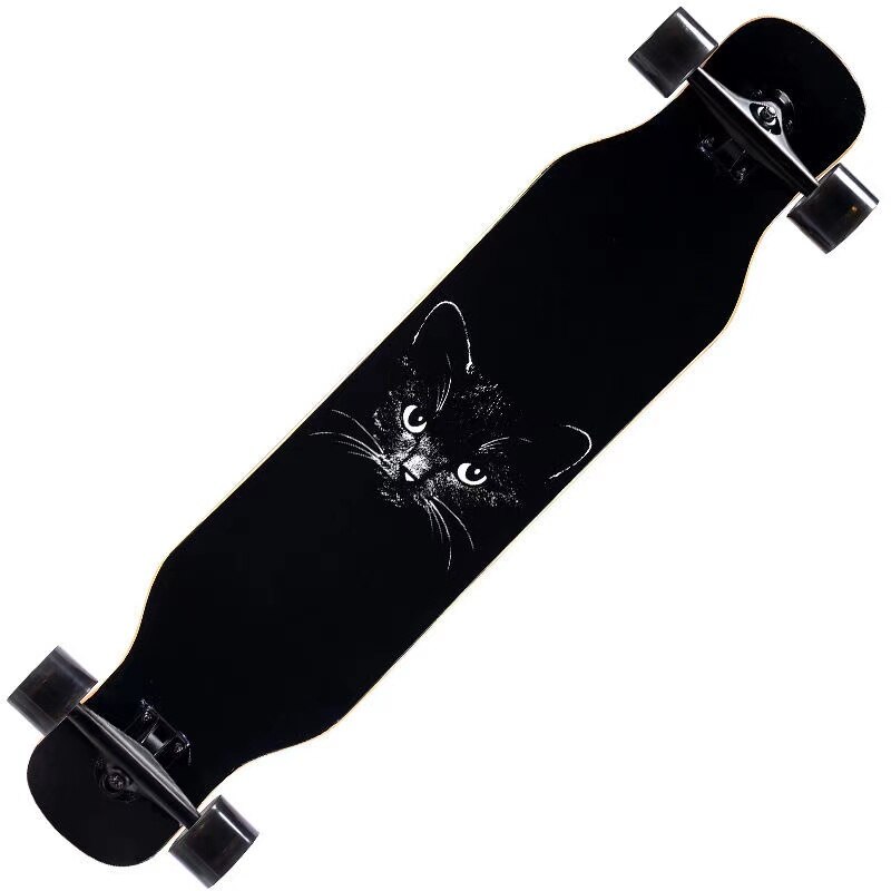 Skateboardere 110cm begyndere voksen ahorn komplet skate board sejt dans longboard rocker skateboard høj hastighed