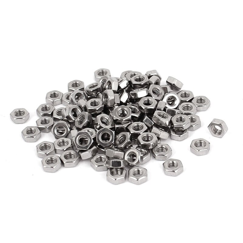 Shapenty 100PCS 3Mm Small Stainless Steel Female Thread Hex Screw Nut Fastener T Xlntu1zvh1fbwh1x