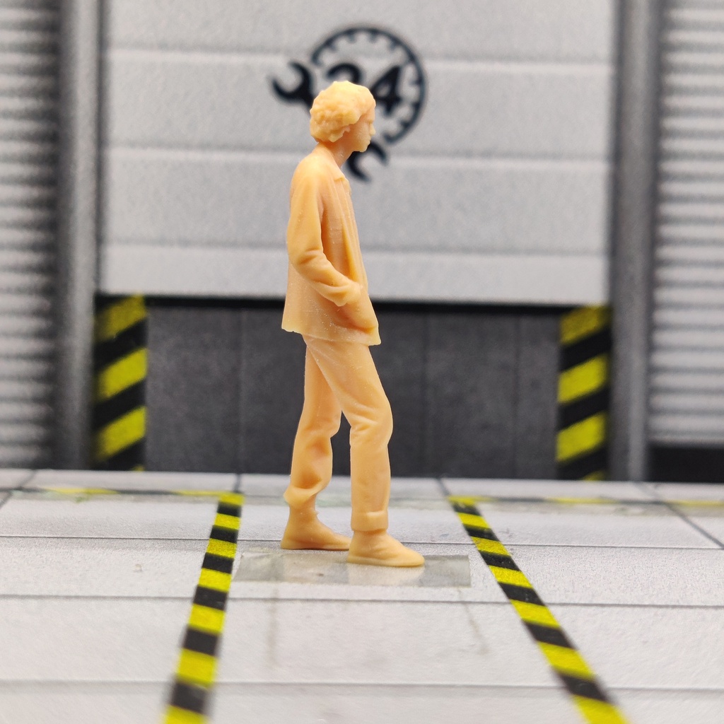 1/64 1/43 Schaal Model Hars Kunstenaar Art Onderzoek Kandidaat Jong Manuncolored Miniatuur Diorama Handgeschilderde T225