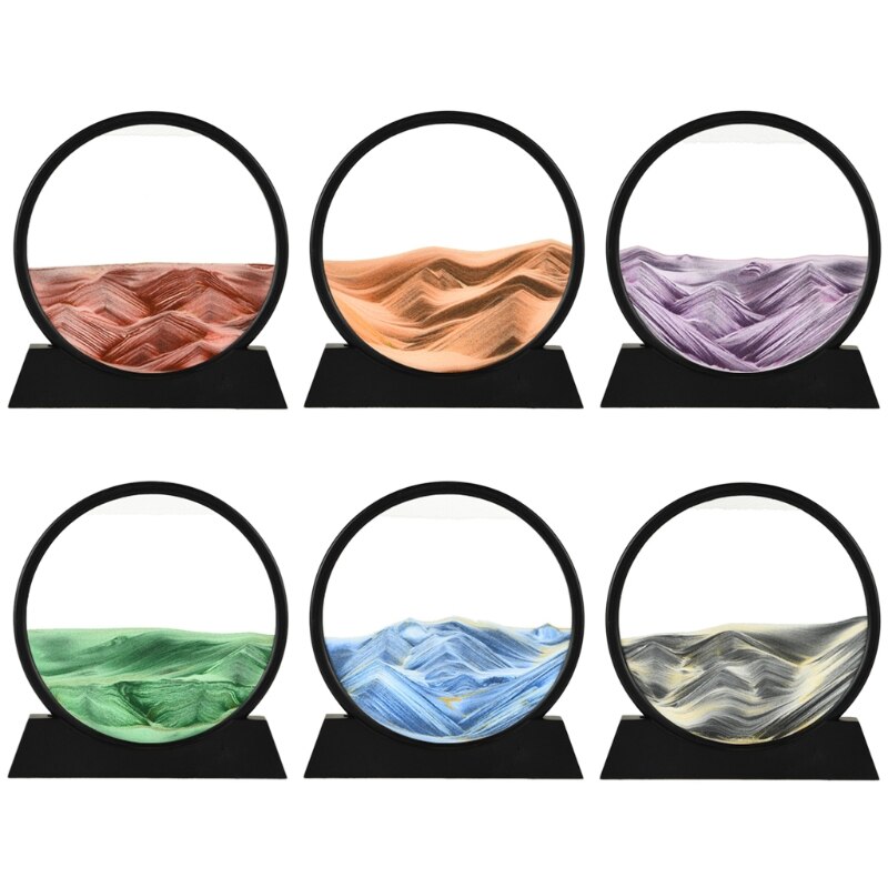 Moving Zee Sandscape 3D Zand Art Foto Glas Deep Motion Display 12&quot;