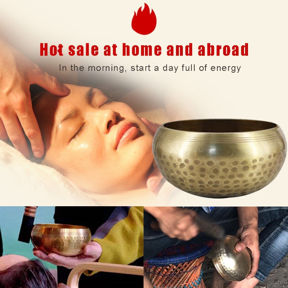 Tibetan Singing Bowl Set Buddha Sound Bowl Nepal Handmade Meditation Chanting Bowl For Healing And Mindfulness