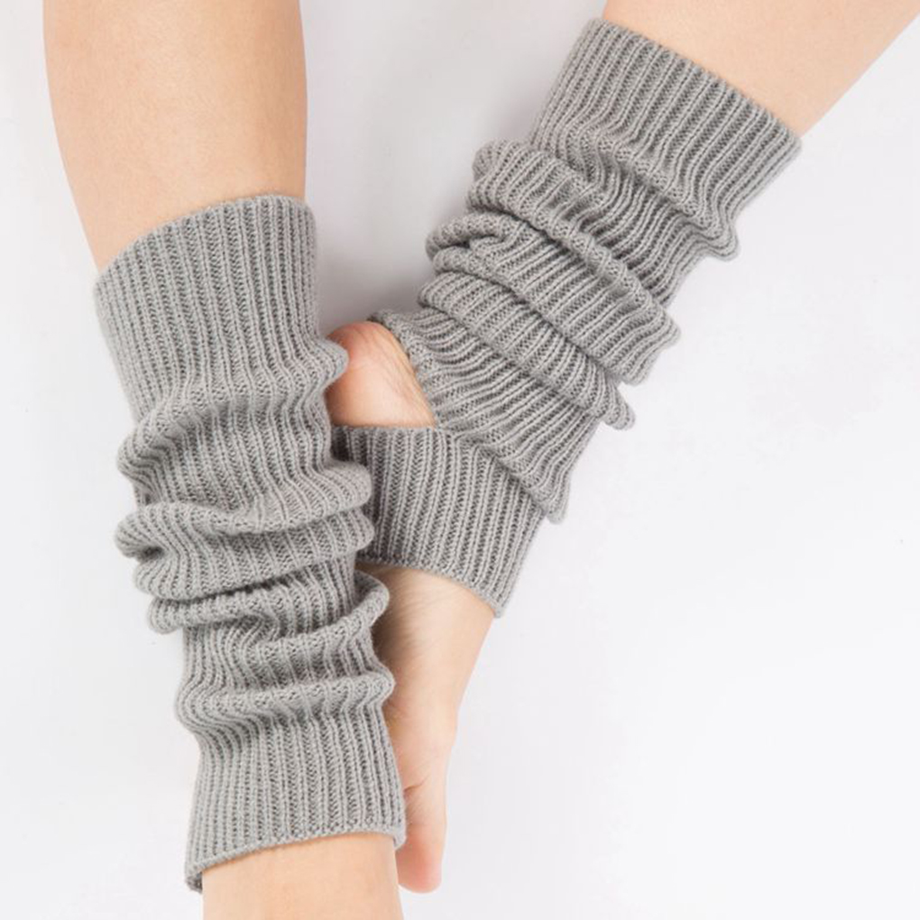 Calcetines largos sin pies para mujer, calentadores de piernas, Ballet, baile, otoño e invierno, 1 par