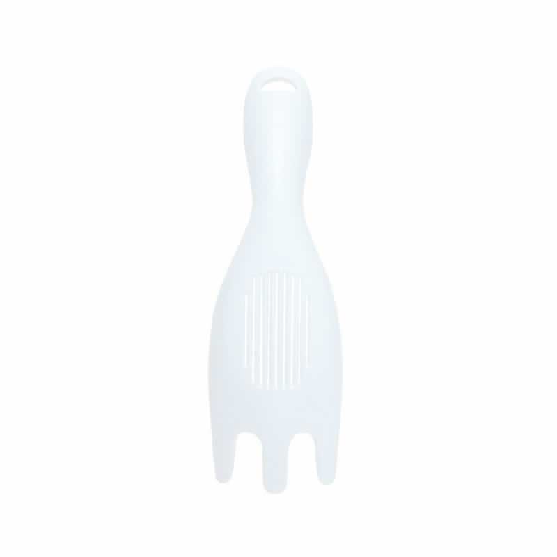 Multi-Functionele Rijst Zeef Wasmachine Plastic Zeef Lepel Rijst Sojabonen Wassen Tool Drainer Zeef Lepel Met Gat Keuken Tool: WHITE