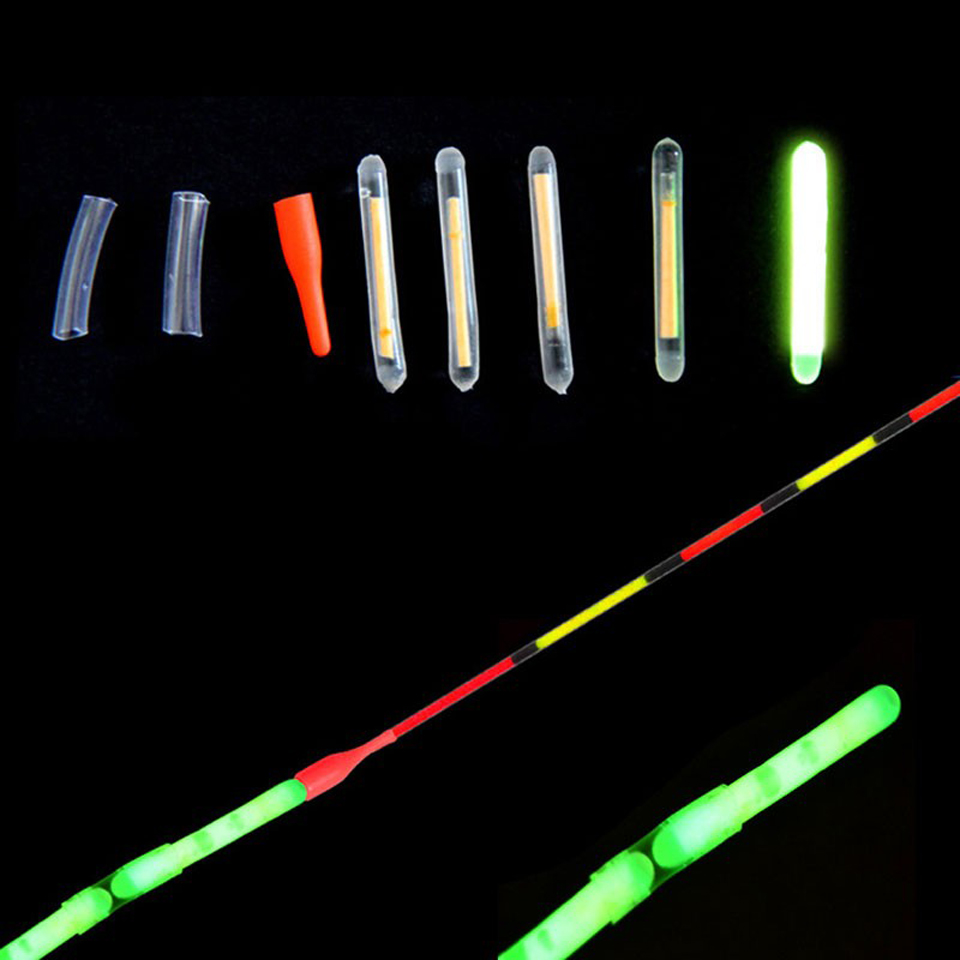 25 stk /5 poser fiske flyte lyspinne fiskestang Tips agn alarm natt fisk bobber glødepinne synlig 3.0 x 25mm 4.5*37mm
