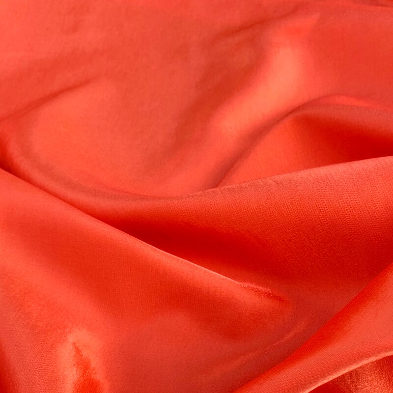Width 59" Solid Color Lustrous Non Transparent Glass Silk Hemp Fabric By The Half Yard For Dress Shirt Material