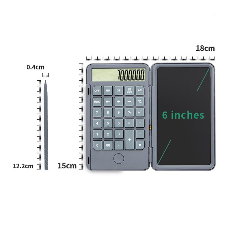 Multi-functional scientific calculator computer tool for school office use, supplies students with stationery: black