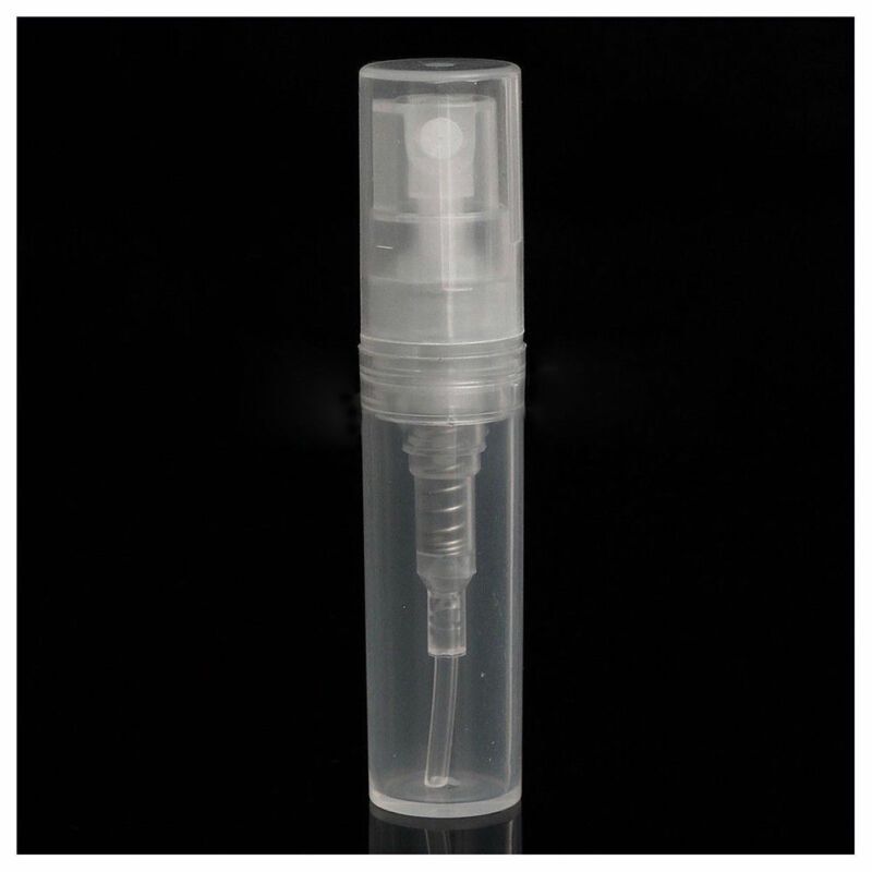 50 x 2ml plastik-sprayflaske tom gennemsigtig parfume  u7 a 4