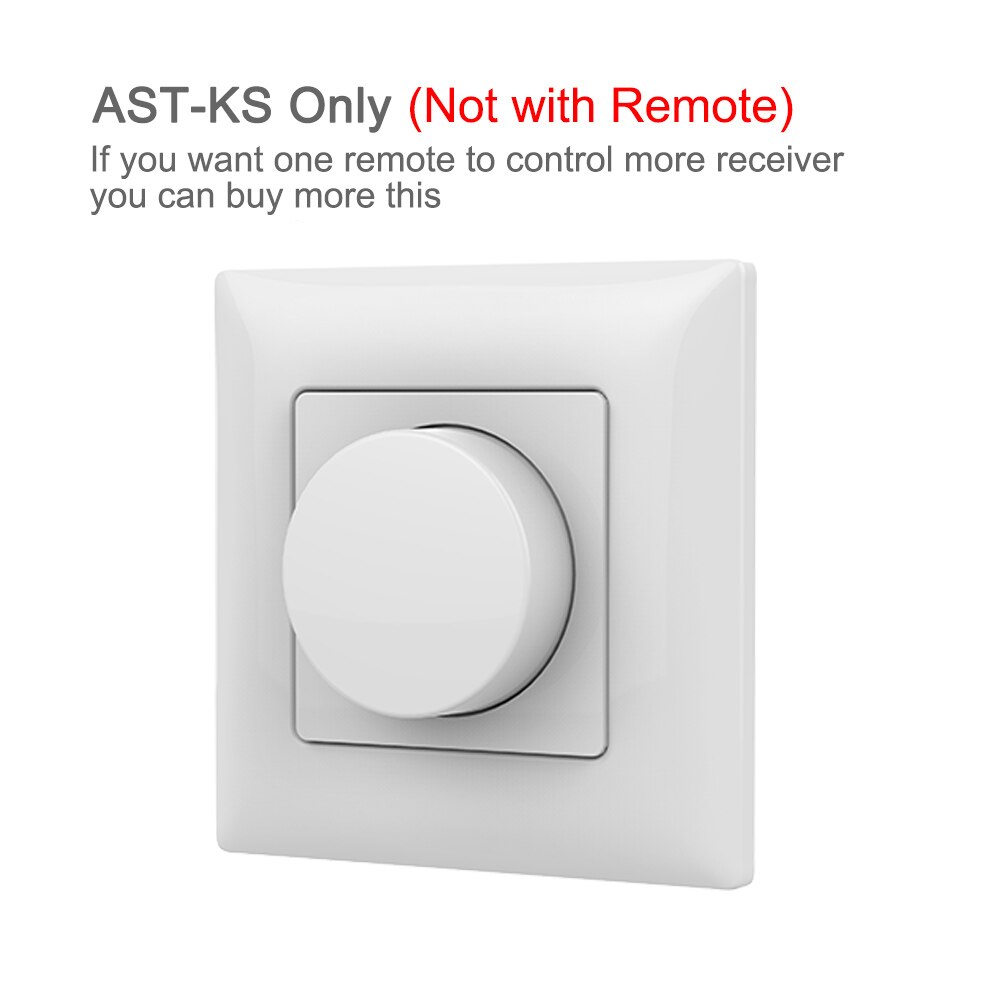 Triac Led Dimmer 220V Draadloze 2.4G Rf Afstandsbediening Wifi Smart Knop Triac Dimmer Wall Mount Lichtschakelaar Voor AC110V 230V Led Lamp: KS Dimmer Only