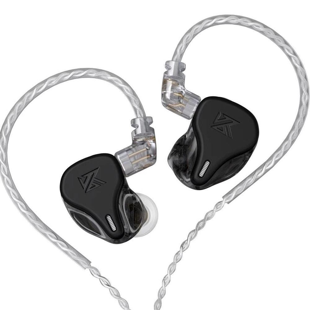 KZ – écouteurs intra-auriculaires DQ6, oreillettes hi-fi, basses, stop-bruit, musique, Sport, ZSX ZS10 PRO ASX EDX ZSN PRO X: Black No Mic