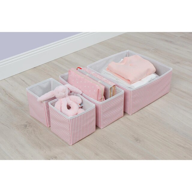 Home Organizer Drawer Wardrobe Organizer Office Wardrobe Outfit Clothes Organizer Box Set 5 Pieces Beige Blue Gray Pink: Pink