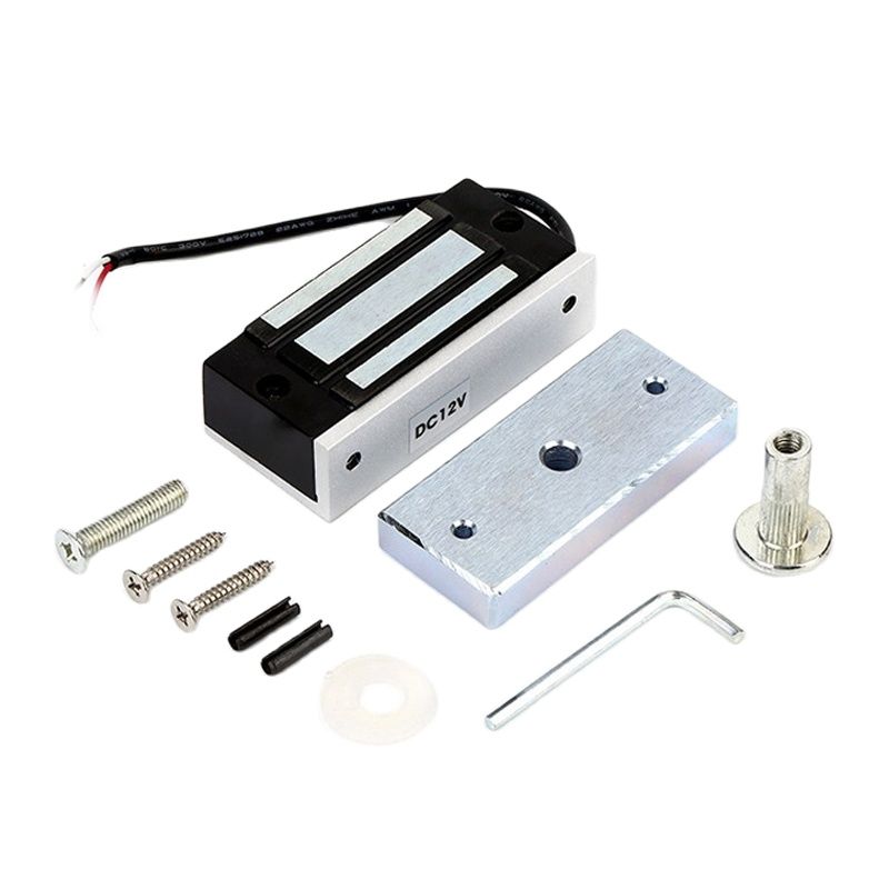 Single Door Electronic Electromagnetic Door Lock Magnetic Lock 60KG /100Lbs For Home Access Control Showcase Cabinet Glass Goor