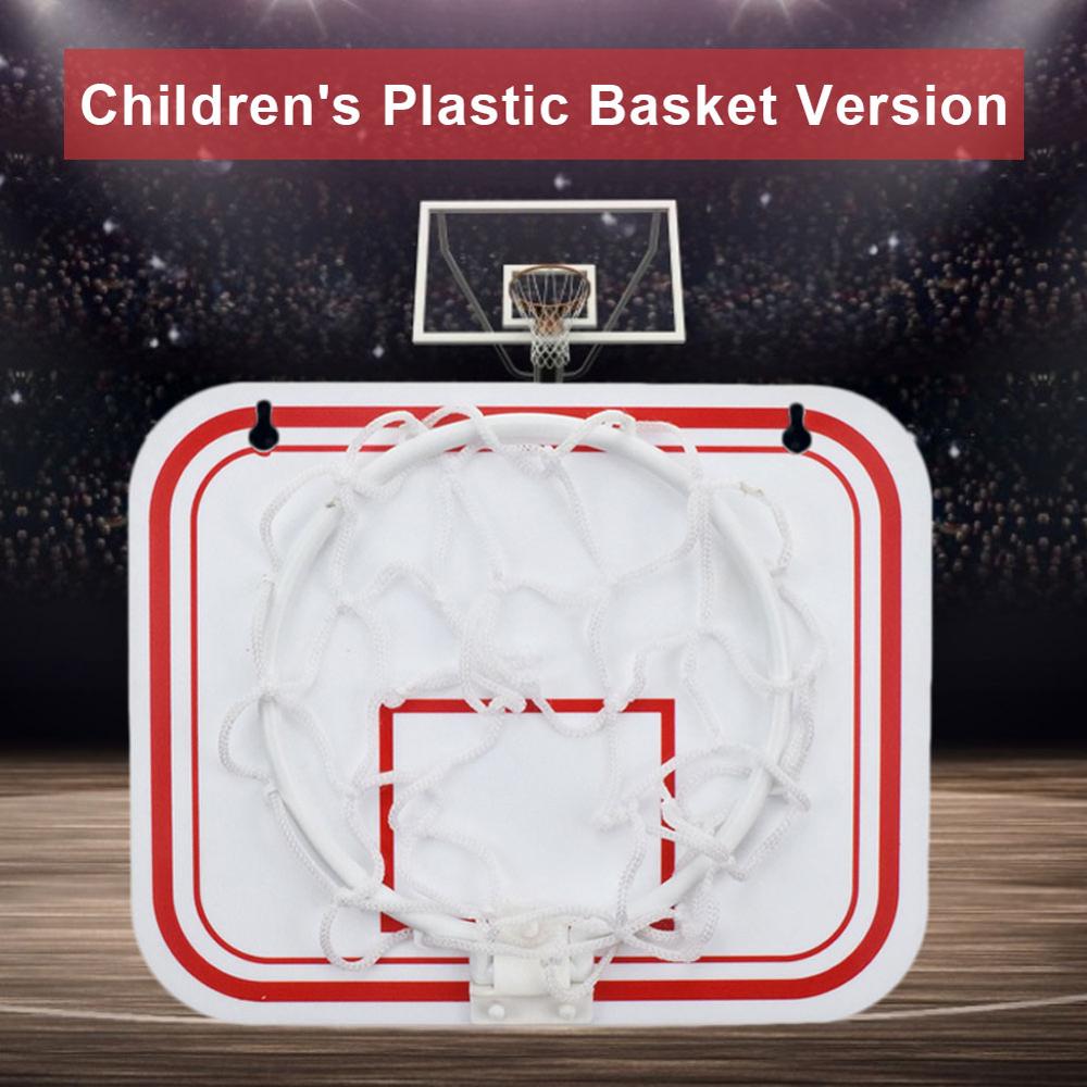 Splintret bagplade indendørs mini sport punch gratis legetøj rebounds væghængende børn basketball hoop sæt med sugekopper