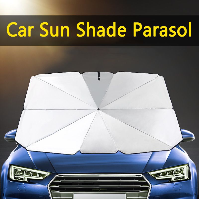 Auto Voorruit Zonnescherm Paraplu voor Volvo XC classic XC40 XC60 XC90 C30 V40 V60 V90 Voorruit Zonnescherm Opvouwbare UV Bescherming Cover Paraplu 360 ° Rotatie Protector,M opening design