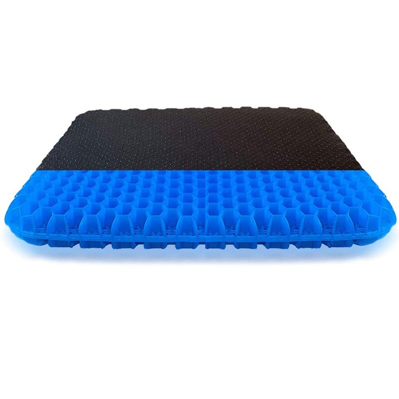 Coussin de siège en Gel violet amélioré Double coussin de siège antidérapant pour soulager la douleur pour la voiture ou la chaise sciatique soulagement de la douleur au dos: 1000g blue