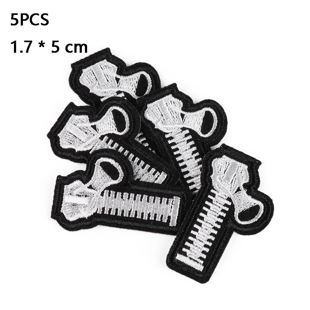 5 kpl kirjonta ompelu vetoketju paikat silitettävät vaatteet tarra kangas vaate applikoitu farkut reppu merkki tee itse laastarit: 1.7 x 5cm