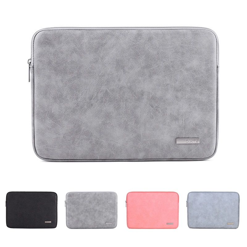 Pehmeä pu-nahkalaukku 13.3 15 vedenpitävä pussi kannettavan tietokoneen laukku macbook airille 13 pro retina 14 15.6 tuuman asus kannettavan tietokoneen kotelon kansi