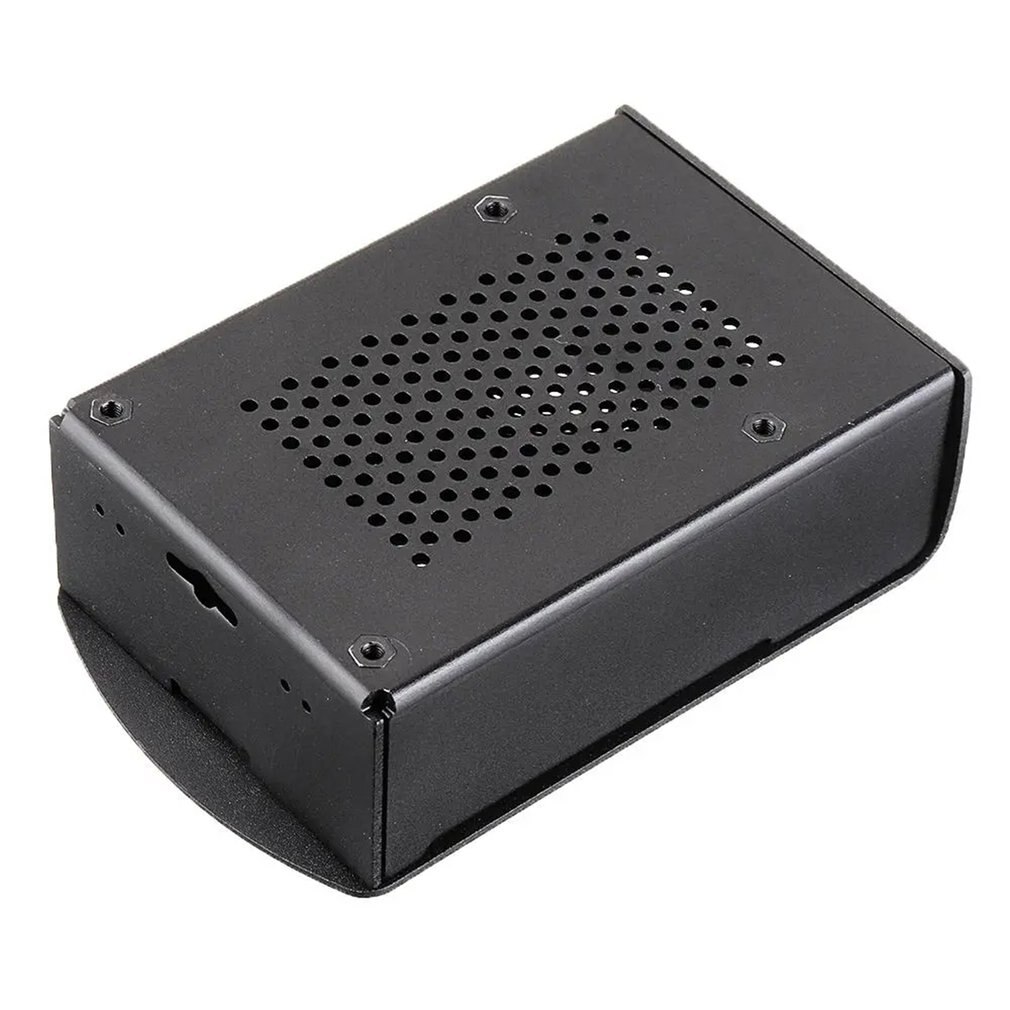 For Raspberry Pi 3 Model B+ Aluminum Case With Fan Metal Enclosure Silver Green Black Case RPI 3 Box For Raspberry Pi