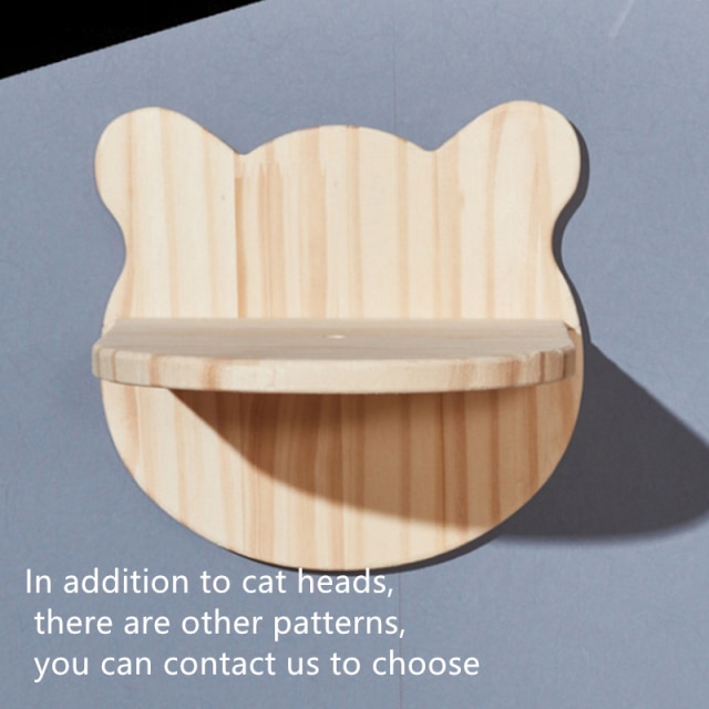 Massief Houten Wand Kat Klimrek Suspension Bridge Set Kat Stappen Bed Plank Tree Tower Kat Speelgoed: 18X20cm