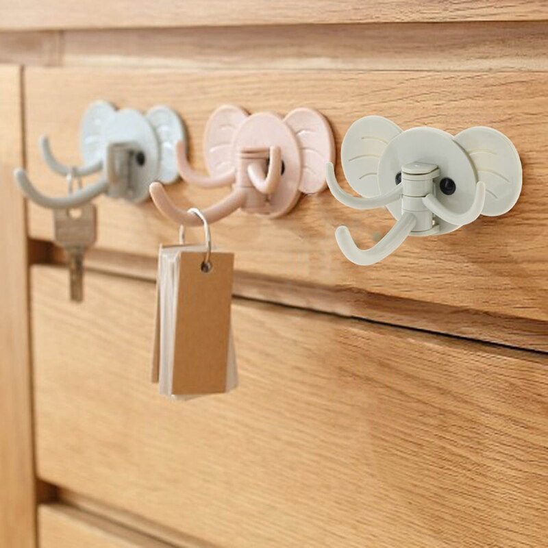 Olifant Neus Haak Kleerhanger Key Cap Muur Haak Kleding Weer Rekken Haak Zelfklevende Sticky Holder Minimalistische Home Decor