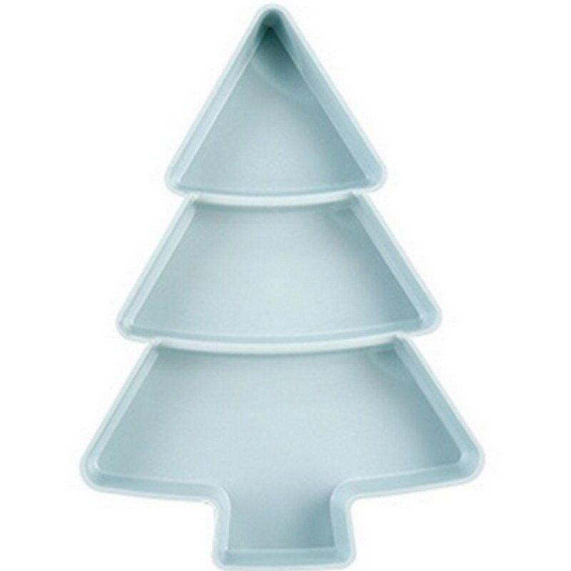 Christmas tree Fruit Plate Food Containers Snacks Dinner Plate 3 Apartment