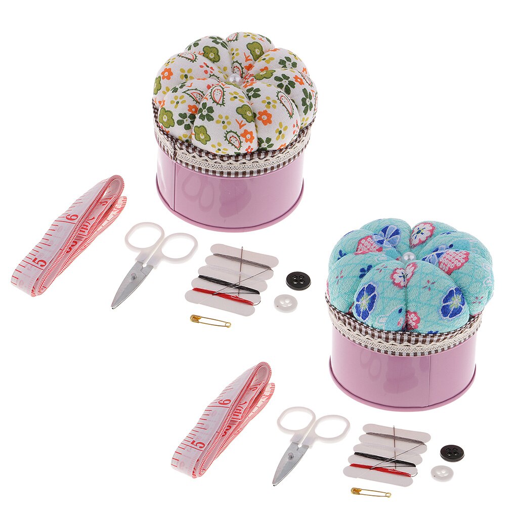 Multifunction Novelty Pin Cushio Pumpkin Sewing Pin Cushion Pincushions Handmade with Sewing Kit for Beginners