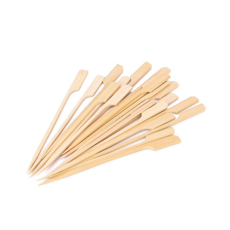 100 stuks 15cm Bamboe Spiesjes Peddel Sticks Voor BBQ Grill Kebab Barbeque Fruit Tandenstokers Feestartikelen Outdoor Gereedschap