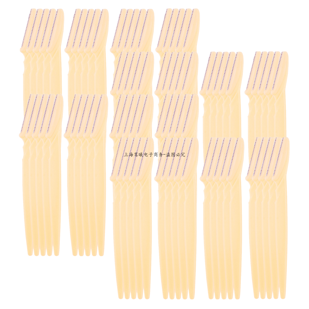 Arrivals Eyebrow Trimmer Face Razor Knife Eye Brow Blades Shaping Makeup Tools Facial Body Hair Removal Scraper Shaver: WHITE
