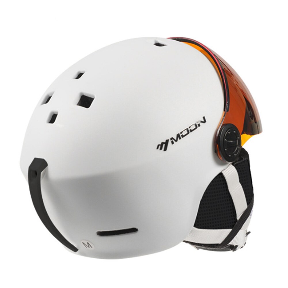 Casco de esquí con visera para mujer, hombre y niño, gafas con visera PC + EPS, para esquí, Snowboard, moto de nieve