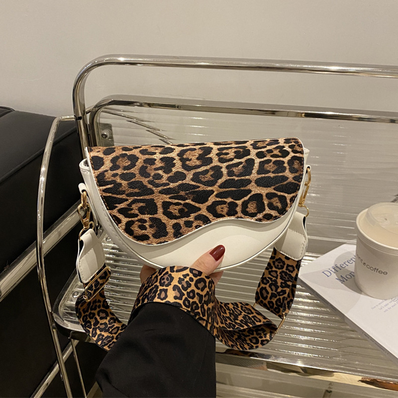 Crossbodytassen met brede band en luipaardprint voor dames, modeontwerper schoudertas voor dagelijks gebruik, veelzijdige dameshandtassen