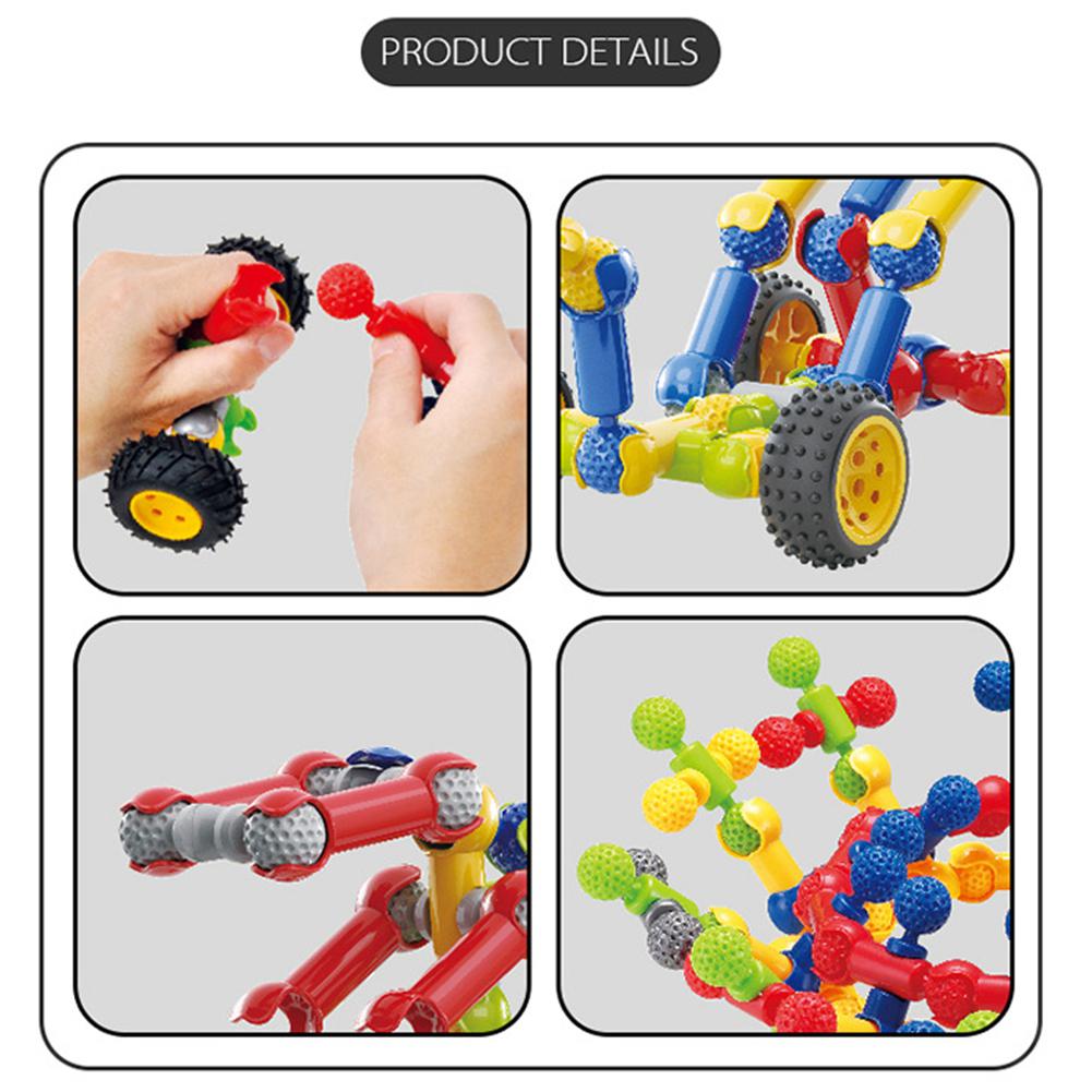 Kuulee gemeinsam Vielzahl Wagen Kunststoff Bausteine Pädagogisches Spielzeug für freundlicher