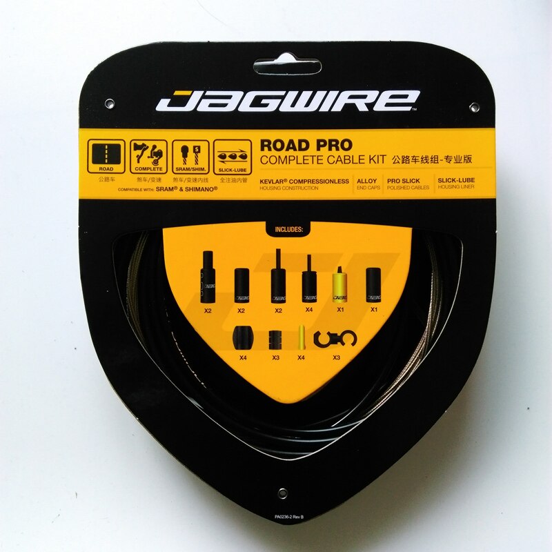 Jagwire Road Pro Bicycle Kits Kevlar Housing Teflon LEX SL KEB Complete Shift Brake Links Bike Cable Sets: Default Title