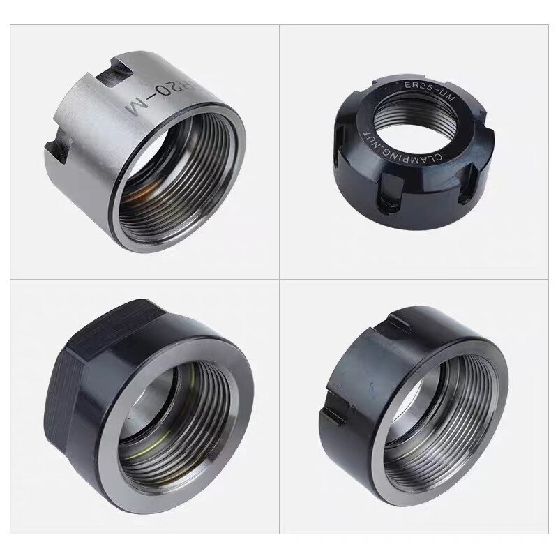 SANAI Collet Nuts 1pc Precision Spring Collet Nuts CNC Clamping Milling Engraving Machine Nuts ER-A ER-M ER-UM Clamping Tool Nut