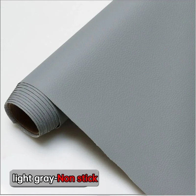 50/100/200x160cm non-stick synthetisch leer stof meubilair bank tas autostoel naaien DIY materiaal lederen patches Leathercraft: 20x30cm / GRIJS