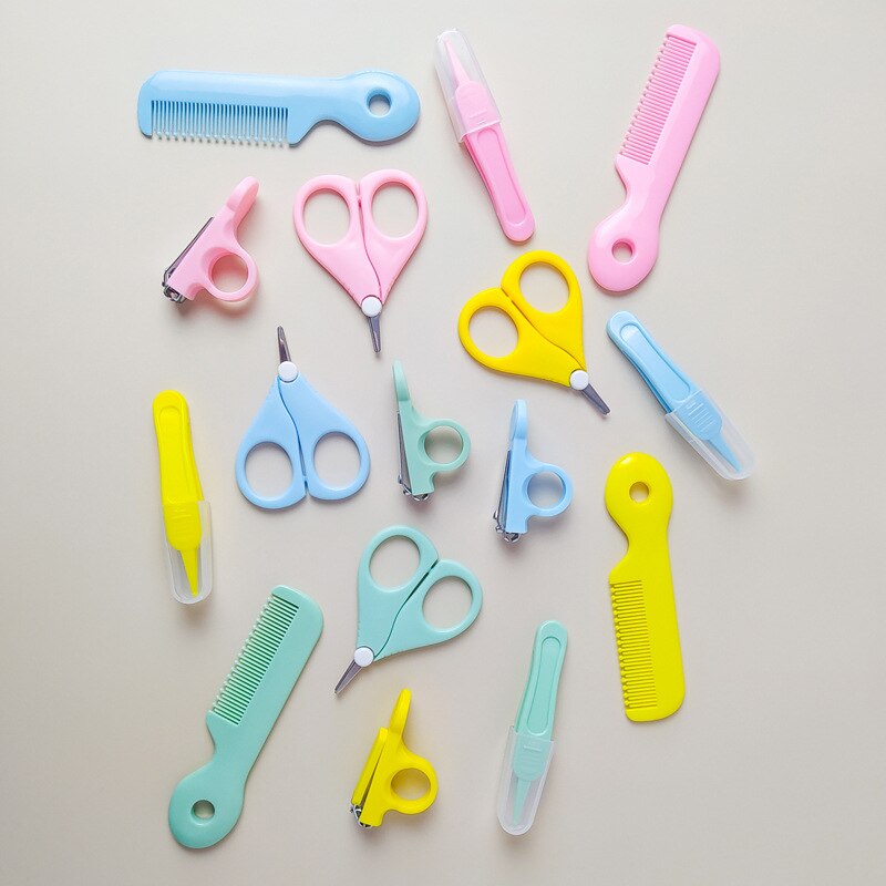 5 stk babypleje baby sundhedspleje sæt baby neglepleje sæt nyfødt baby klipper hår børste saks næse rene baby sikkerhedspleje sæt