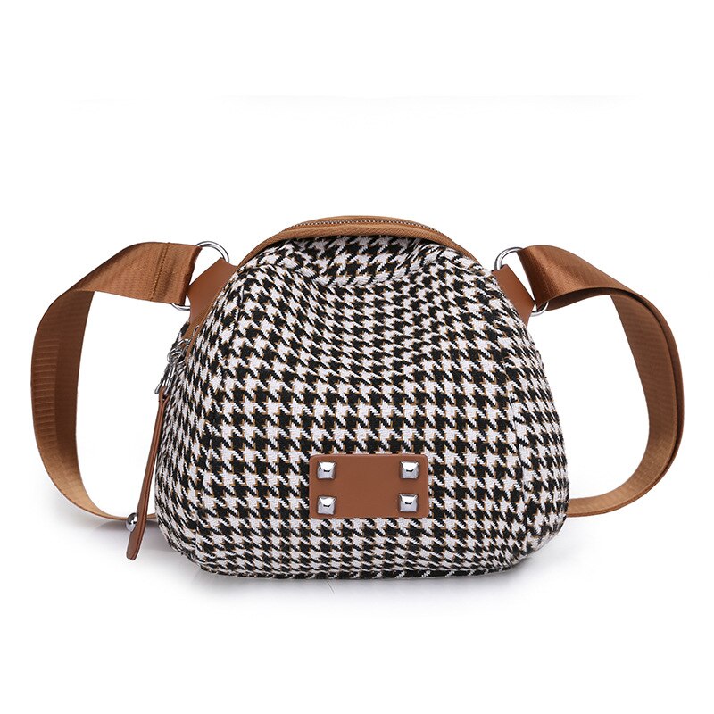 2022 Trendy Een Schouder Kleine Tas Dames Messenger Bag Vrouwen Canvas Tas Mode All-Match oxford Shell Tas: Beige