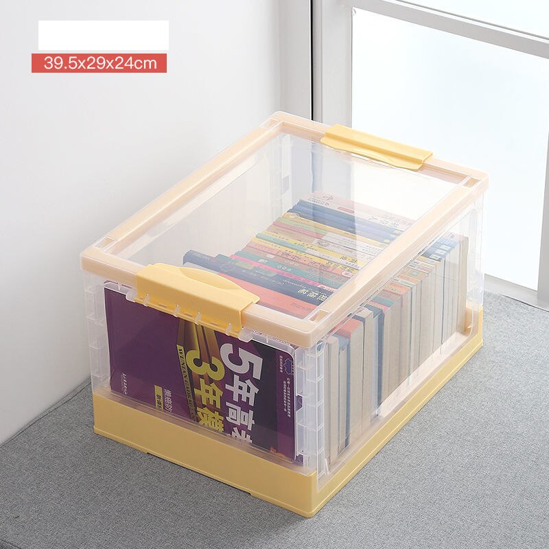 Pliable livre boîte de rangement bureau papeterie support divers organisateur Portable livre stockage panier bureau organisateur: B