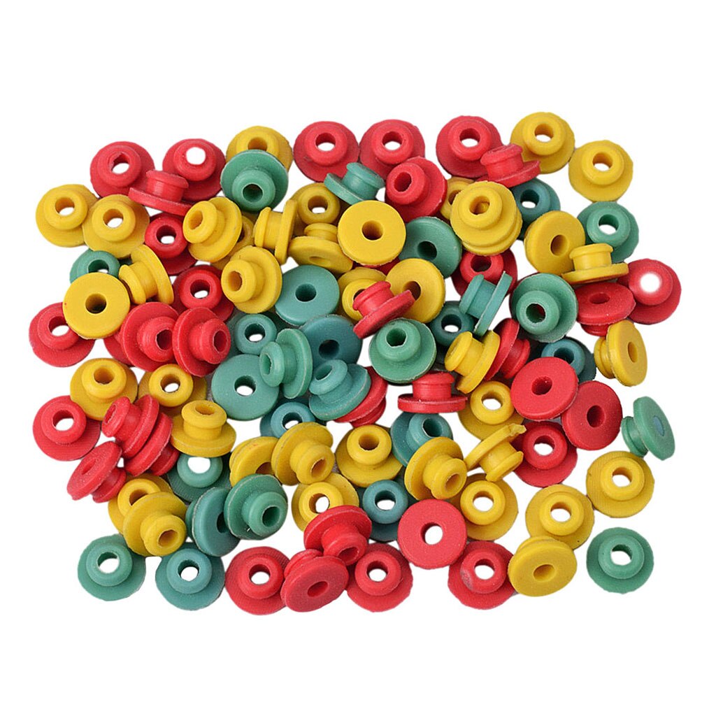 100Pcs Premium Siliconen Machine Accessoires Kit, Naalden Grommets