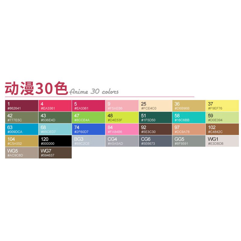 TOUCHNEW-Conjunto de rotuladores de doble punta, set de 30/40/60/80/168 colores, rotuladores permanentes de alcohol para dibujo artístico: C