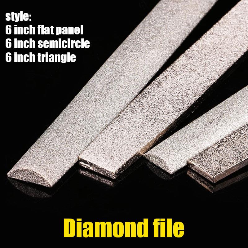 Charpentier polonais râpe diamant rouge métal plat diamant fichier polissage faucille forte perceuse électrique outils de travail du bois