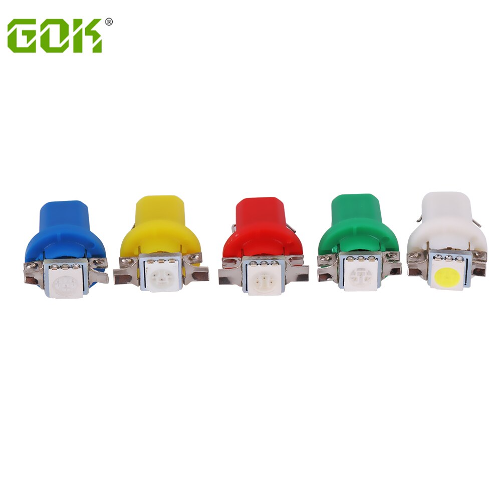 10 Uds T5 B8.5D 5050 SMD LED Bombillas De Luz Para Salpicadero De Instrumentos De Coche