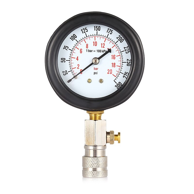 Gasoline Engine Compression Tester Auto Petrol Gas Engine Cylinder Automobile Pressure Gauge Tester Automotive Test Kit 0-300psi