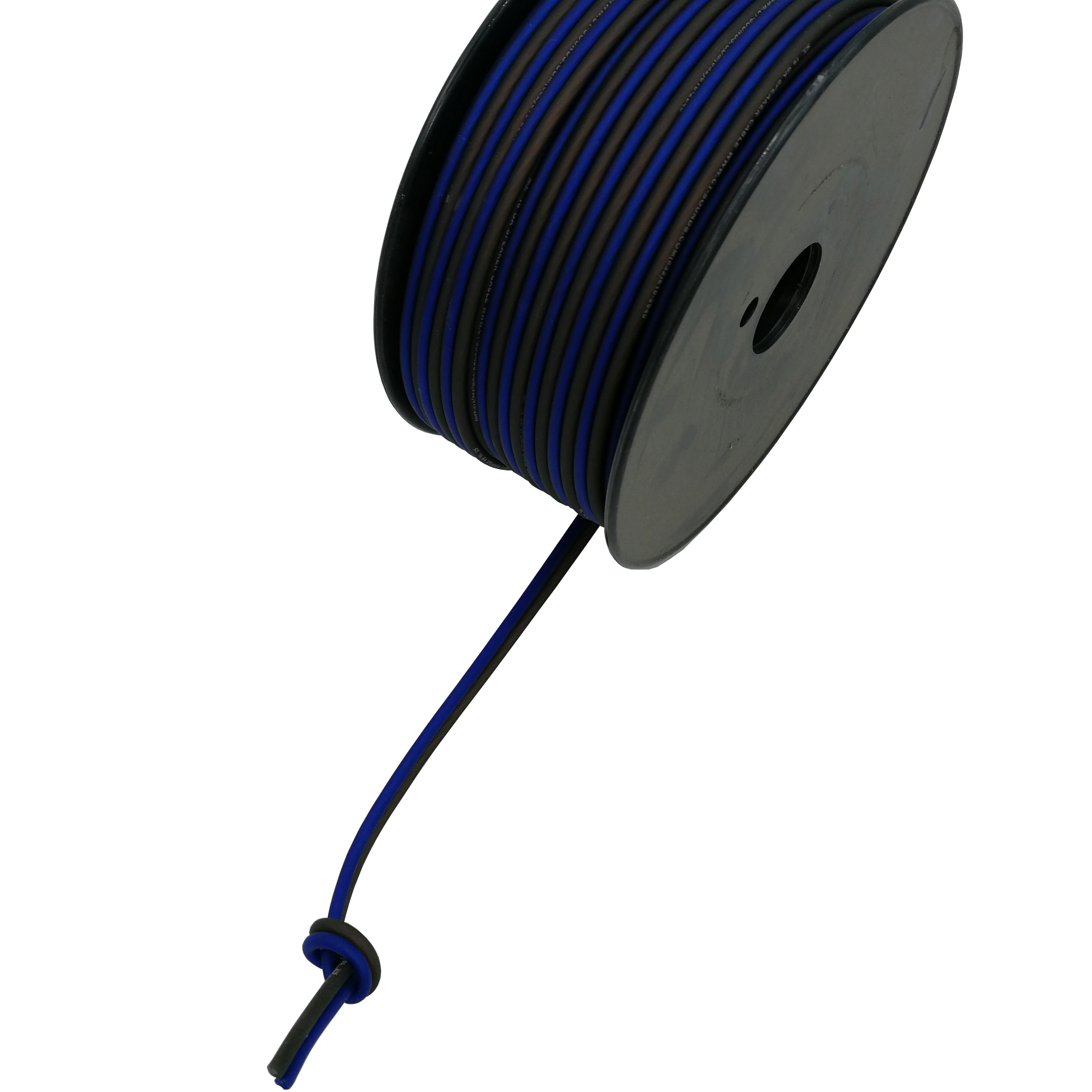 Retail OEM DIY Home or Car Audio Speaker Wire Cable CCA 16 AWG Gauge / 1.3mm Square Blue Black Super Flexible Jacket